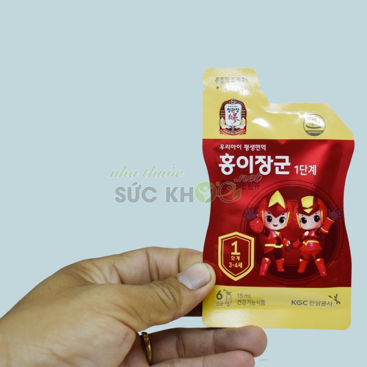 Nước hồng sâm trẻ em Cheong Kwan Jang số 1 15ml x 30 gói 