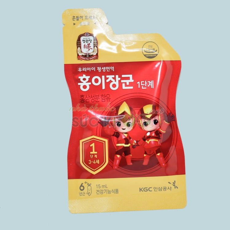 Nước hồng sâm trẻ em Cheong Kwan Jang số 1 15ml x 30 gói