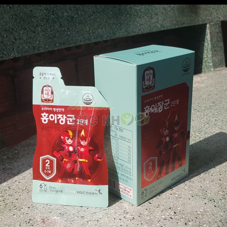 Nước hồng sâm trẻ em Cheong Kwan Jang số 2 20ml x 30 gói