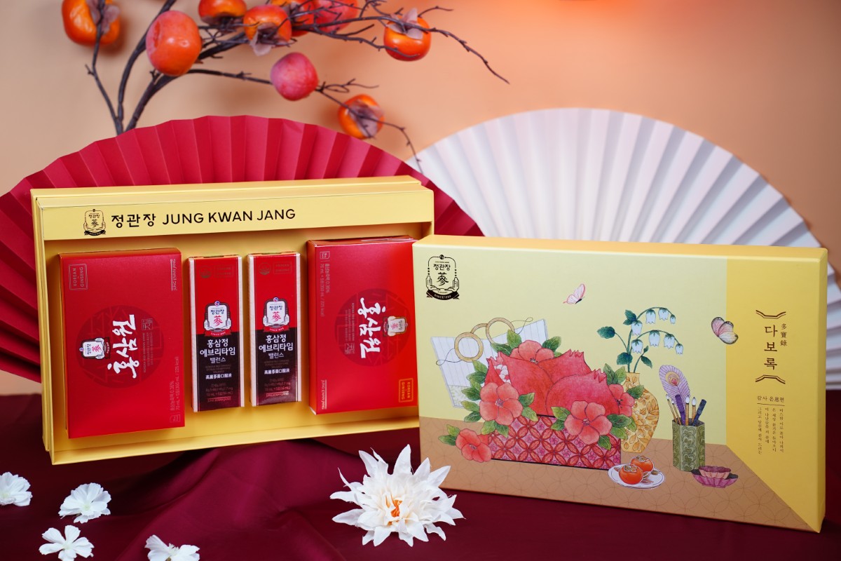 Set quà tết hồng sâm Lộc Thịnh Gia Khang KGC Jung Kwan Jang sang trọng biếu tặng