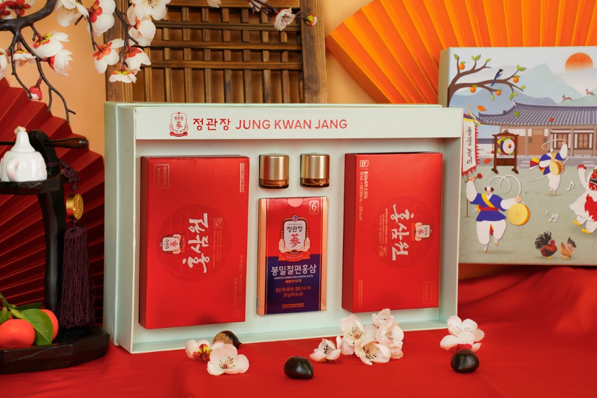 Quà Tết 2026 KGC Jung Kwan Jang Thuận Phong Vạn Lý gồm sản phẩm hồng sâm cao cấp