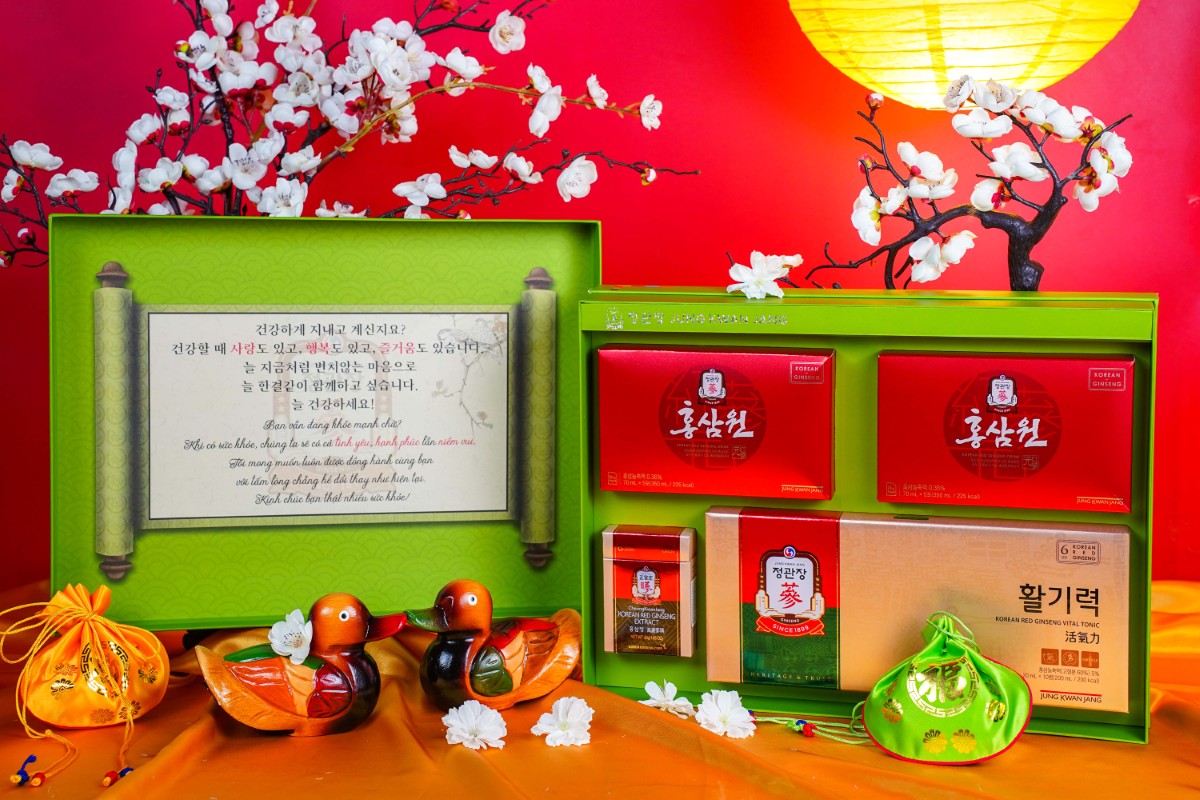 Set quà tết Vạn Sự Hanh Thông KGC Jung Kwan Jang sang trọng biếu tặng