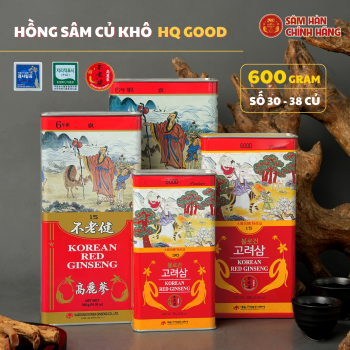 Hồng sâm củ khô Daedong Good 600g số 30( hộp 38 củ)