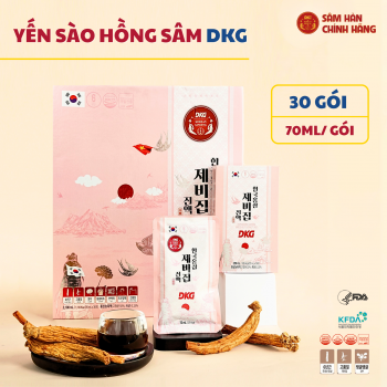 Nước yến sào hồng sâm Daedong Korean Red Ginseng Bird’s Nest 70ml x 30 gó