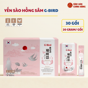 Thạch hồng sâm yến sào Daedong Bird’s Nest Jelly Stick 20g x 30 gói