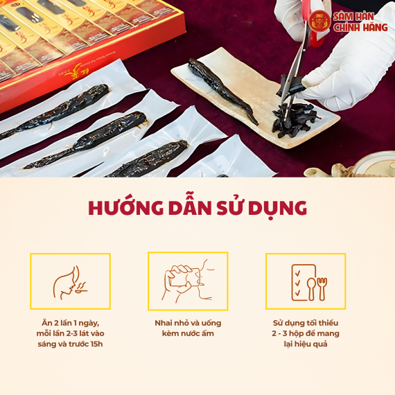 Hồng sâm củ tẩm mật ong Daedong Honeyed Korean Red Ginseng 30g x 10 củ