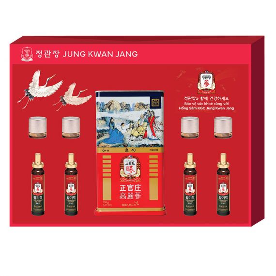 Hộp Quà Tết 2026 An Khang Vạn Thọ KGC Jung Kwan Jang (홍삼정) | Nhà Thuốc Sức Khỏe