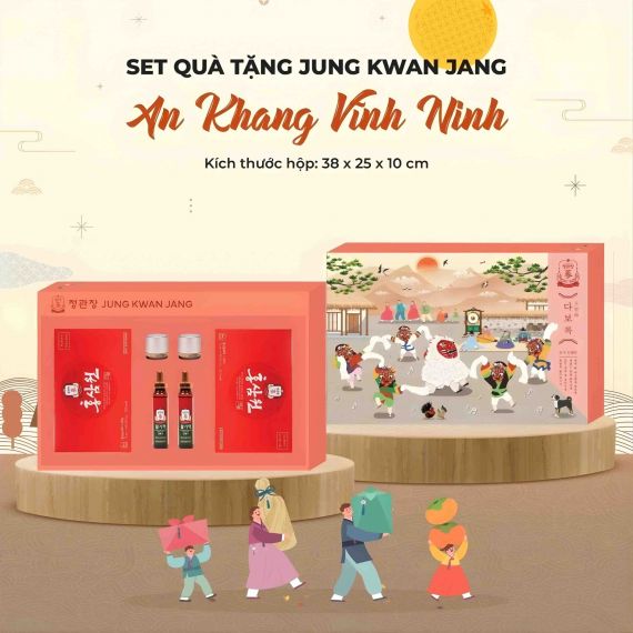 Hộp Quà Tết 2026 An Khang Vĩnh Ninh KGC Jung Kwan Jang (홍삼정) | Nhà Thuốc Sức Khỏe