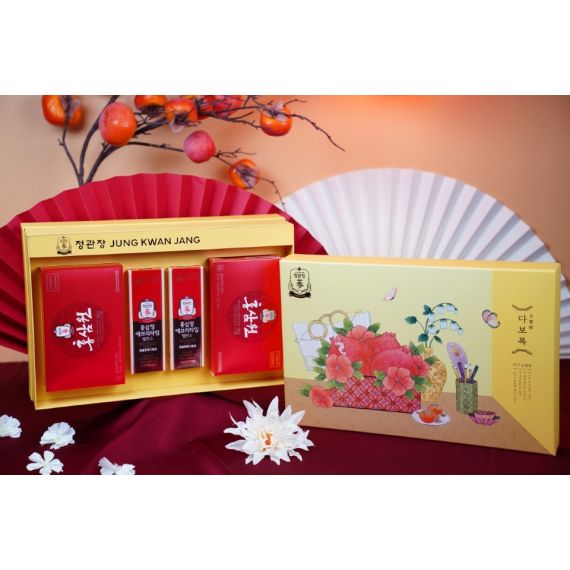 Hộp Quà Tết 2026 Lộc Thịnh Gia Khang KGC Jung Kwan Jang (홍삼정) | Nhà Thuốc Sức Khỏe