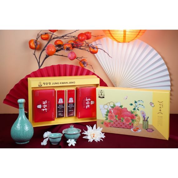 Hộp Quà Tết 2026 Lộc Thịnh Gia Khang KGC Jung Kwan Jang (홍삼정) | Nhà Thuốc Sức Khỏe