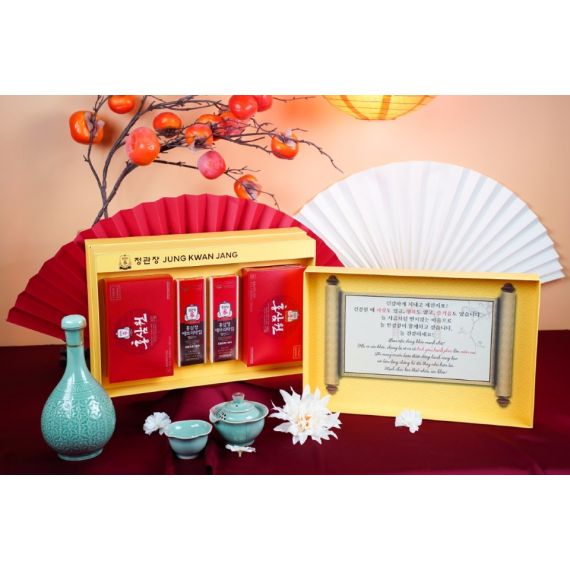 Hộp Quà Tết 2026 Lộc Thịnh Gia Khang KGC Jung Kwan Jang (홍삼정) | Nhà Thuốc Sức Khỏe