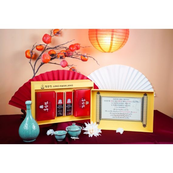 Hộp Quà Tết 2026 Lộc Thịnh Gia Khang KGC Jung Kwan Jang (홍삼정) | Nhà Thuốc Sức Khỏe