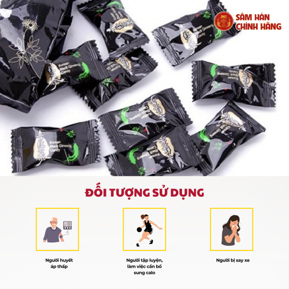 Kẹo hắc sâm Daedong Korean Black Ginseng Candy 250g