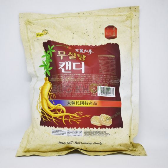 Kẹo hồng sâm không đường 500gr ( Rugur Free Red Ginseng Candy )