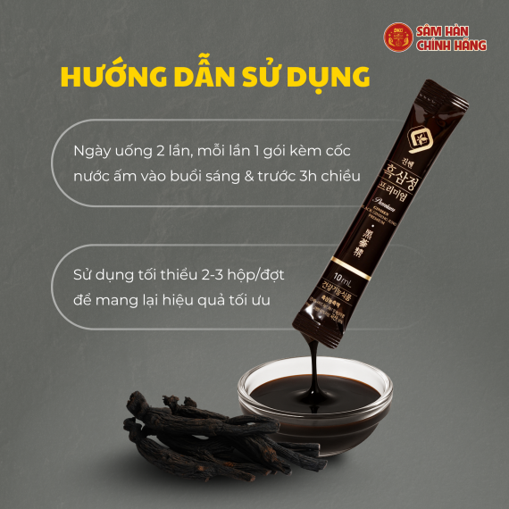 Nước hắc sâm Daedong Ginssen Premium 10ml x 30 gói