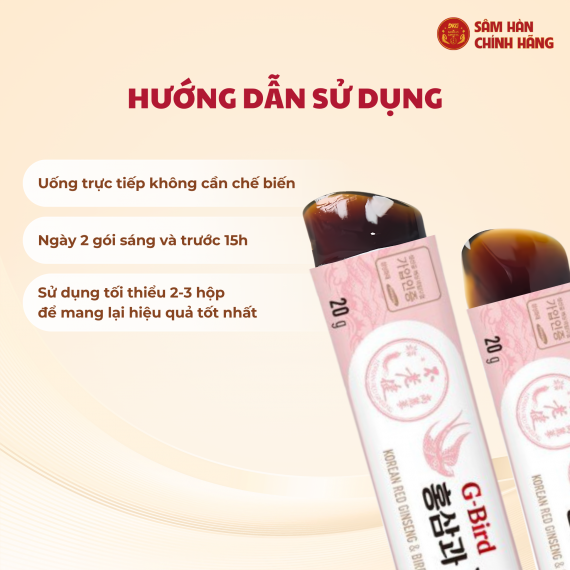 Thạch hồng sâm yến sào Daedong Bird’s Nest Jelly Stick 20g x 30 gói